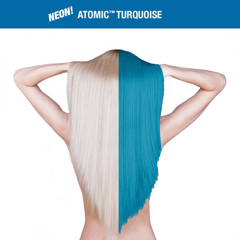 Большая банка - бирюзовая краска для волос ATOMIC TURQUOISE CLASSIC HAIR DYE 237 мл - Manic Panic